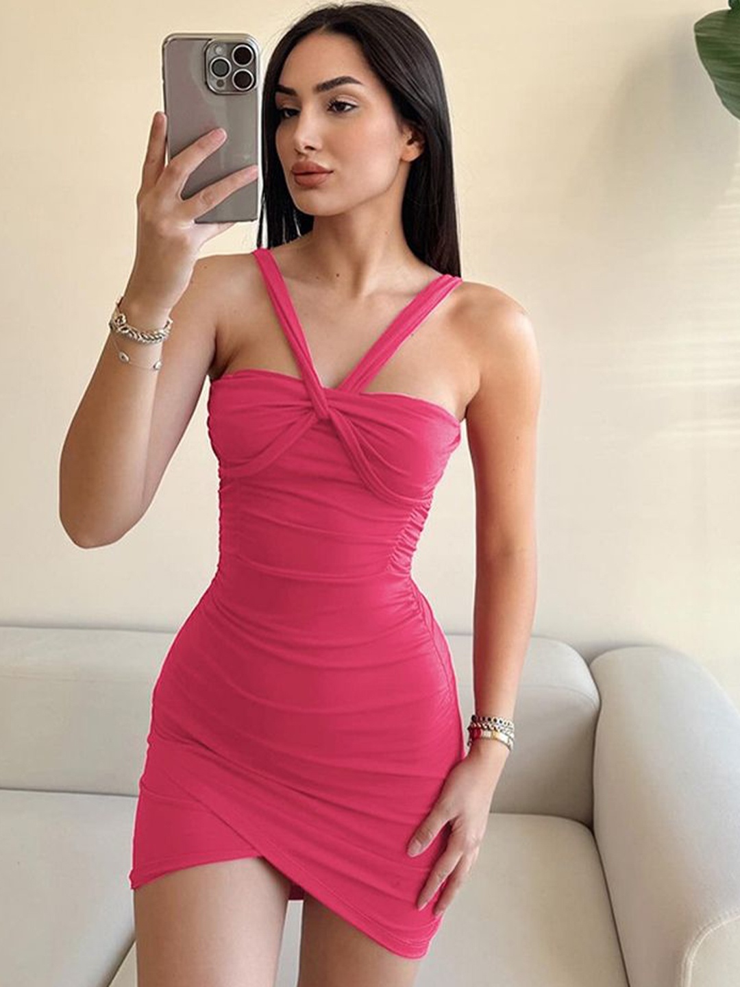 

LULU & SKY Women Bodycon Dress, Rose