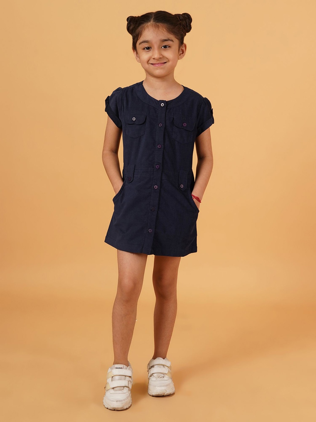 

HERE&NOW Fit & Flare Mini Dress, Navy blue