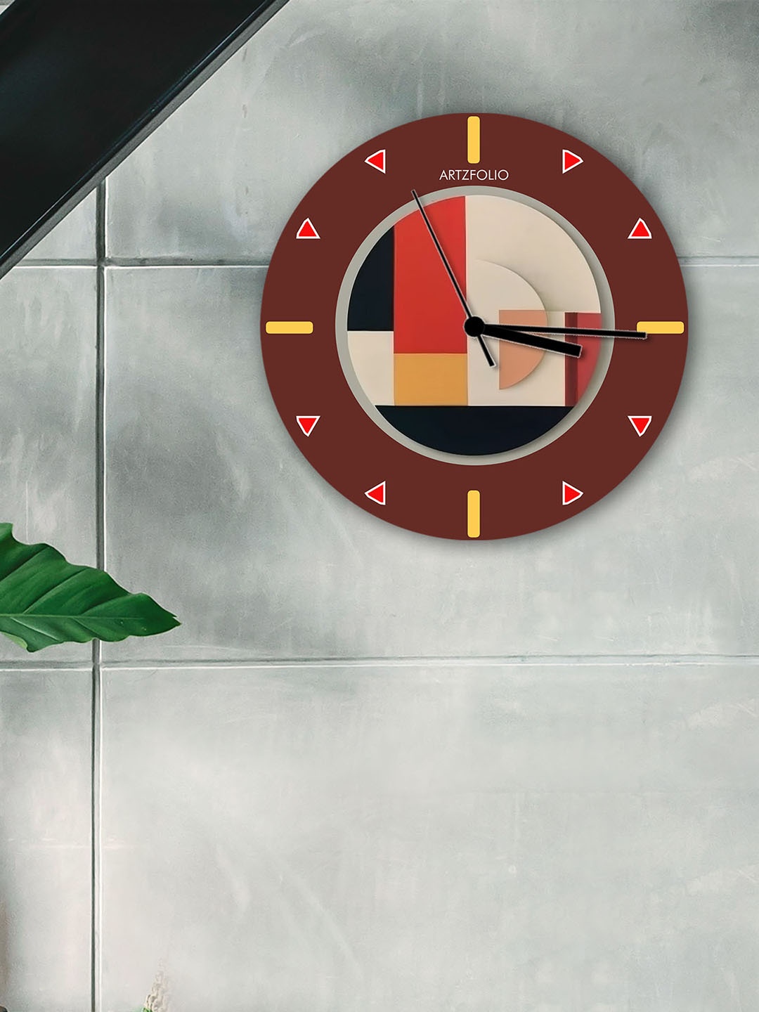 

ArtzFolio Multicoloured Printed Contemporary Wall Clock, Multi