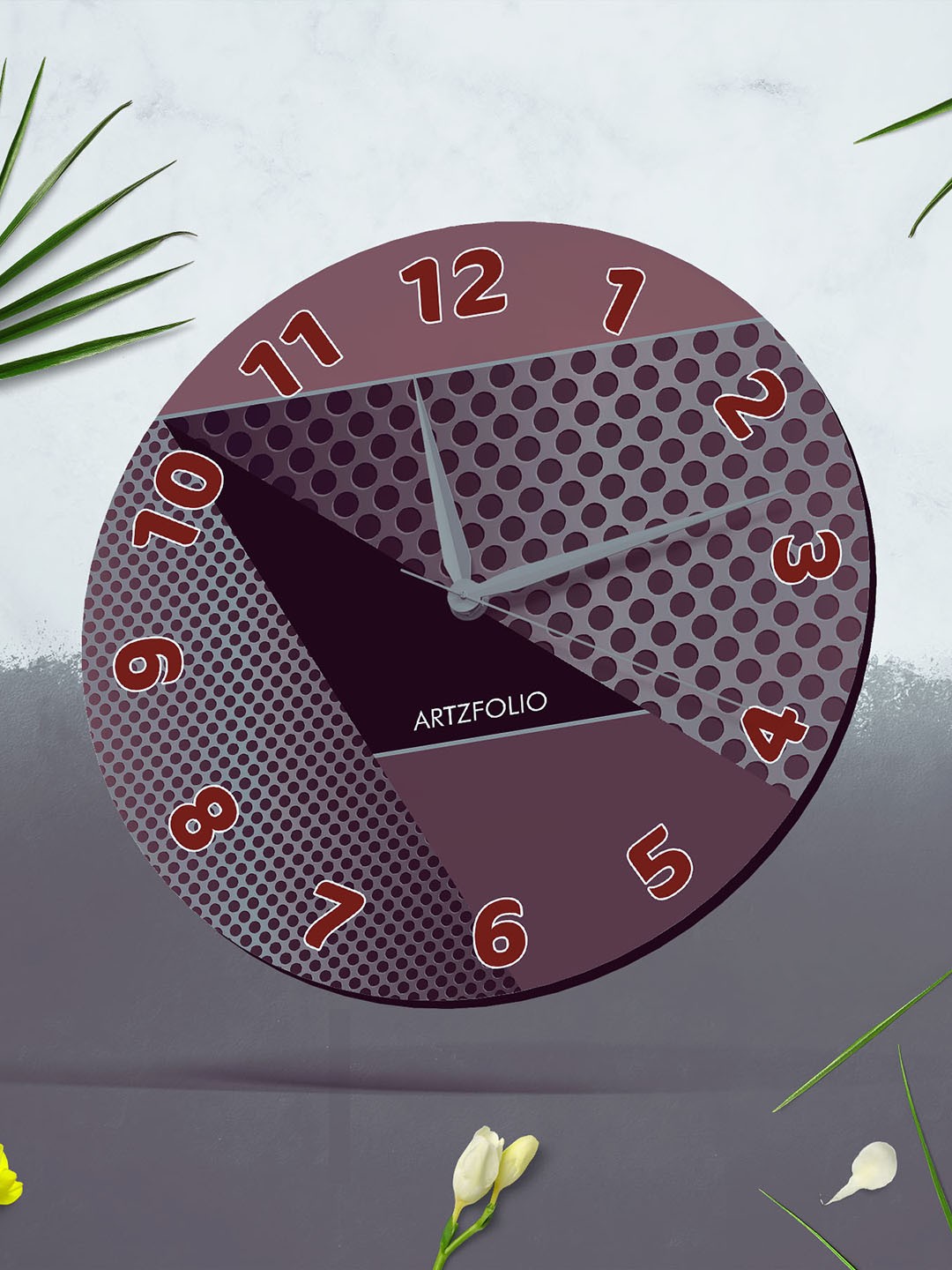 

ArtzFolio Multicoloured Printed Contemporary Wall Clock, Multi