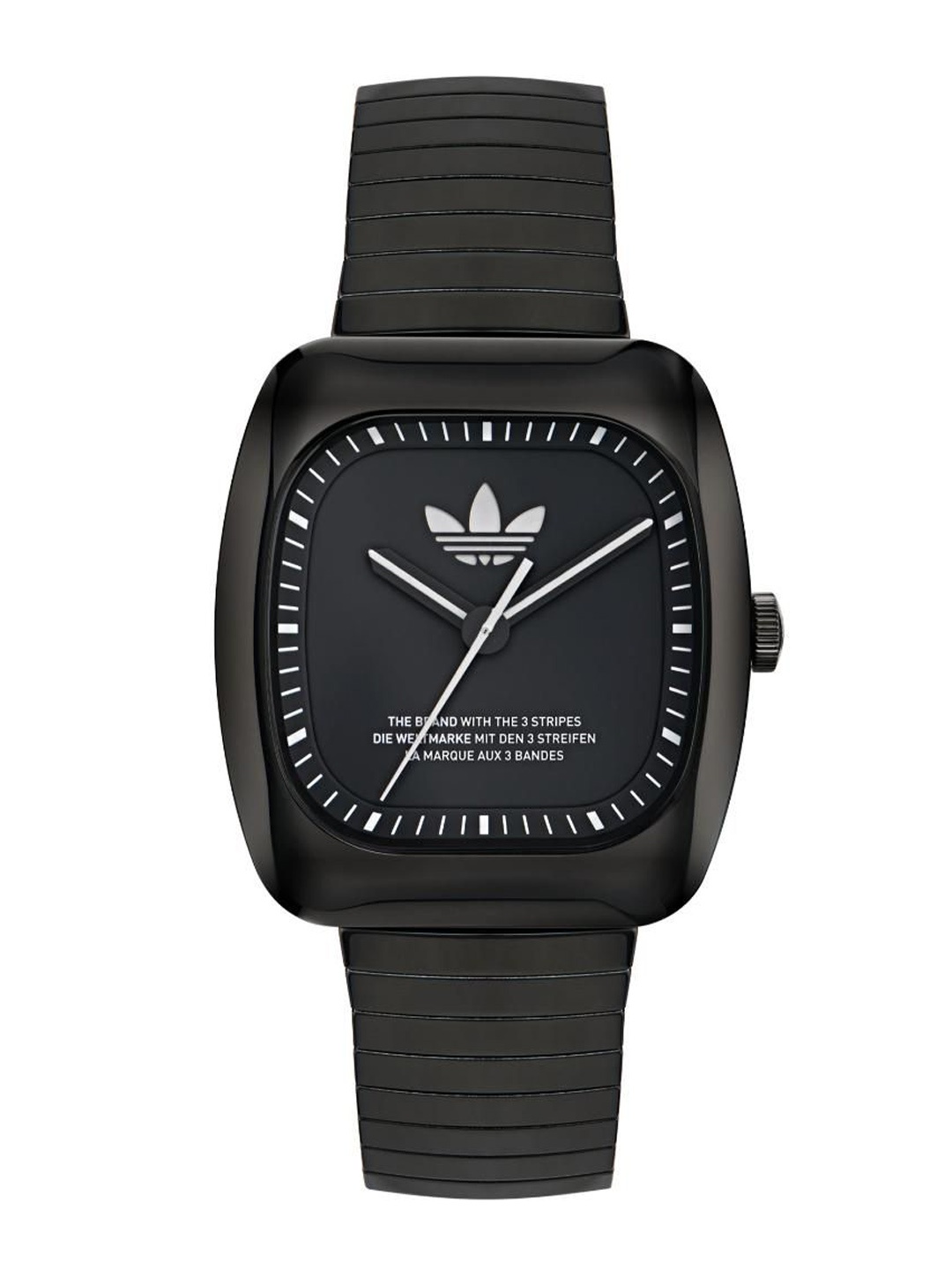 

ADIDAS Originals Unisex Brass Dial & Stainless Steel Straps Analogue Watch AOSY24026, Black