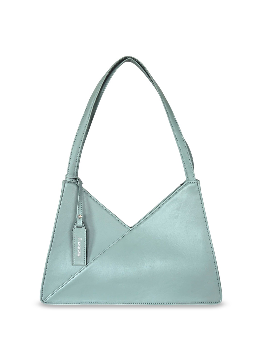 

DressBerry PU Structured Shoulder Bag, Green