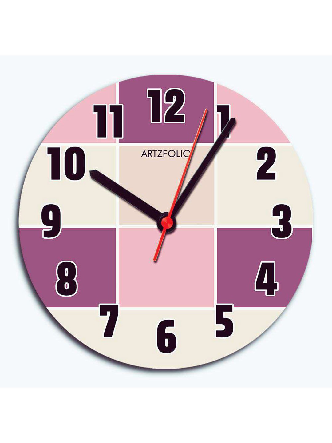 

ArtzFolio Multicoloured Printed Contemporary Wall Clock, Multi