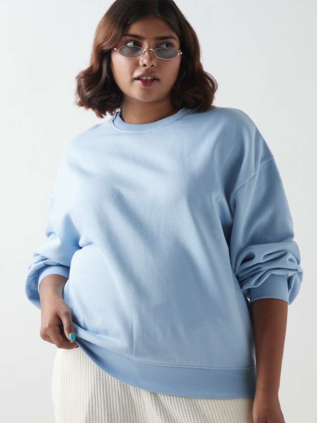 

Bewakoof Women Sweatshirt, Blue