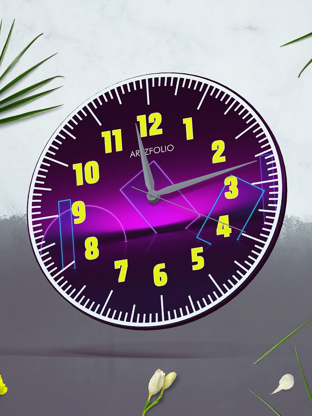 

ArtzFolio Multicoloured Printed Contemporary Wall Clock, Multi