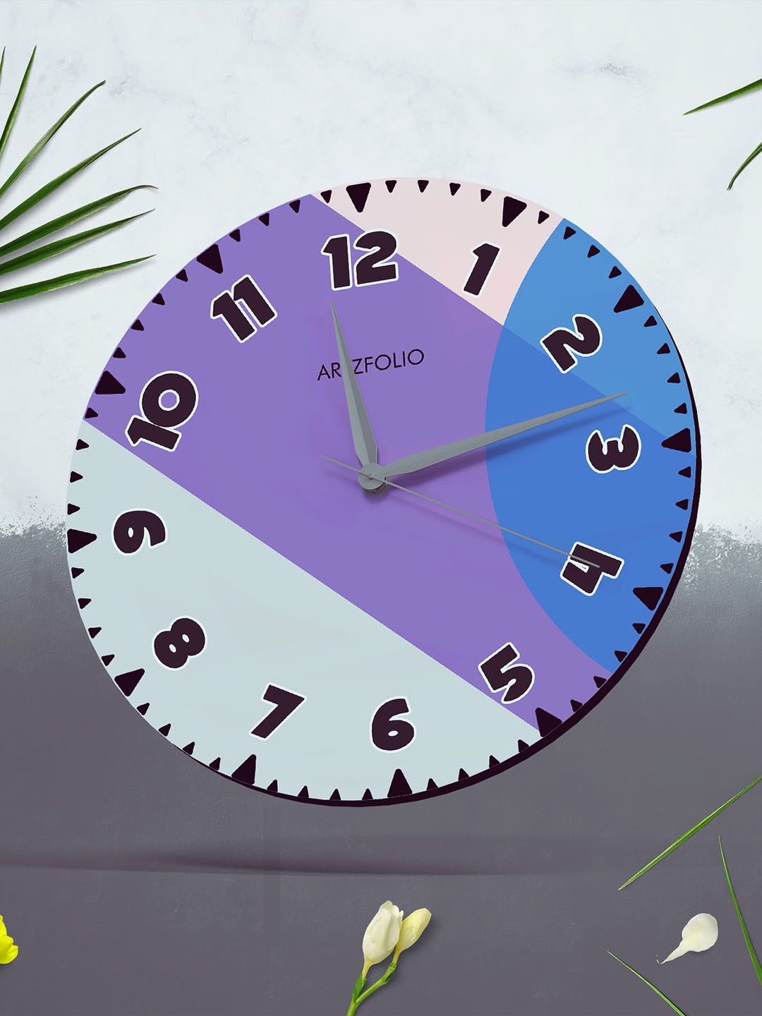 

ArtzFolio Multicoloured Printed Contemporary Wall Clock, Multi