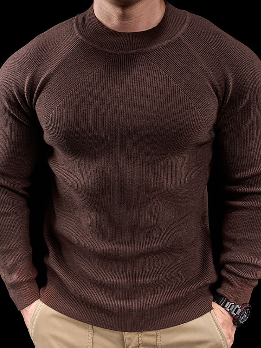 

StyleCast x Revolte Men T-shirt, Brown