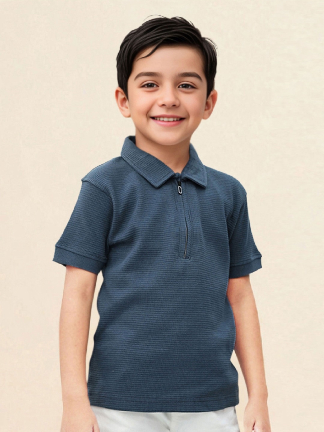 

Toonyport Boys Polo Collar Pockets T-shirt, Blue
