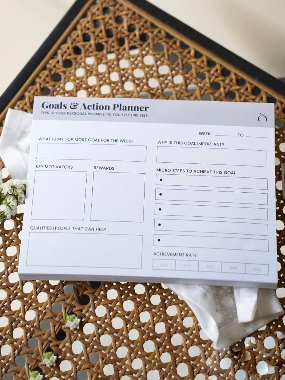 

happywagon Self Design Planner Stationery, White