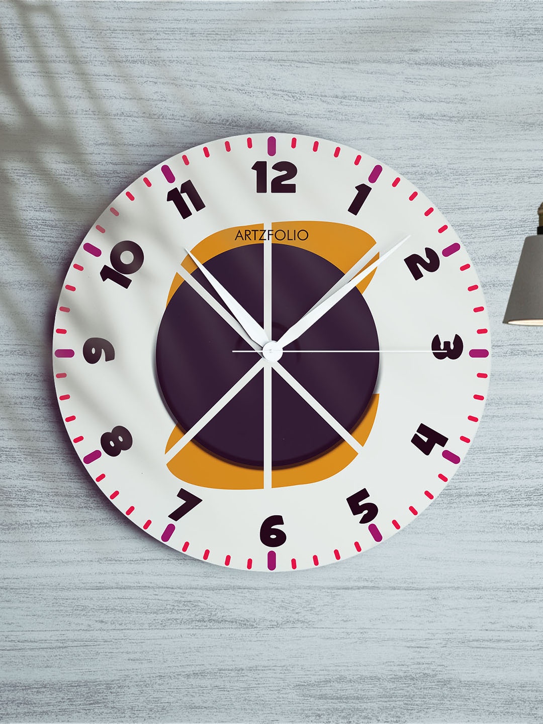 

ArtzFolio Multicoloured Printed Contemporary Wall Clock, Multi