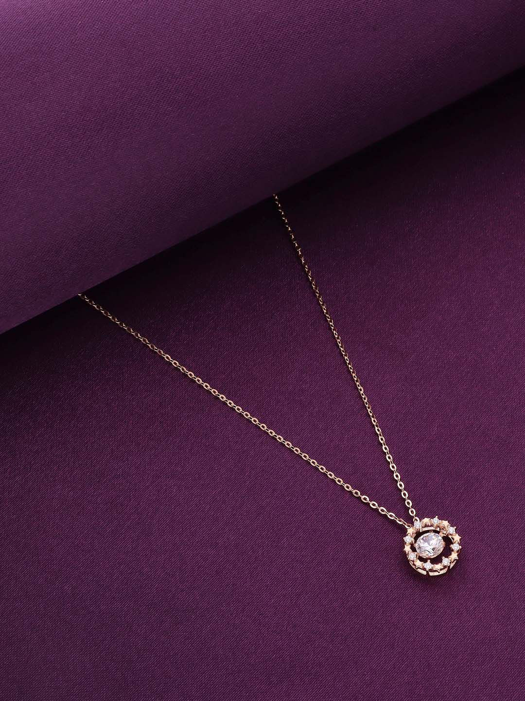 

KAI JEWEL Sterling Silver Rose Gold-Plated Necklace