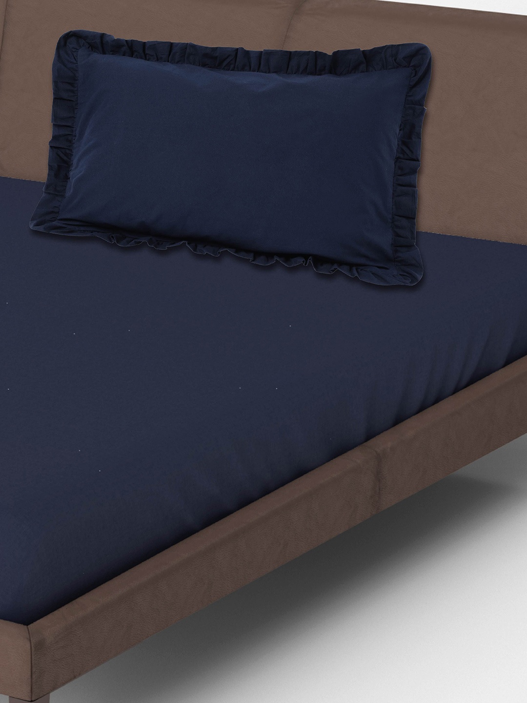 

10Club Single Bedsheet with 1 pillow cover, Blue