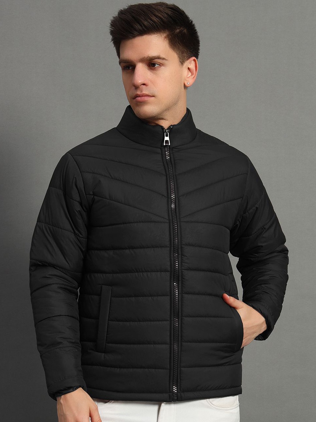

GET GOLF Men Bomber Jacket, Black