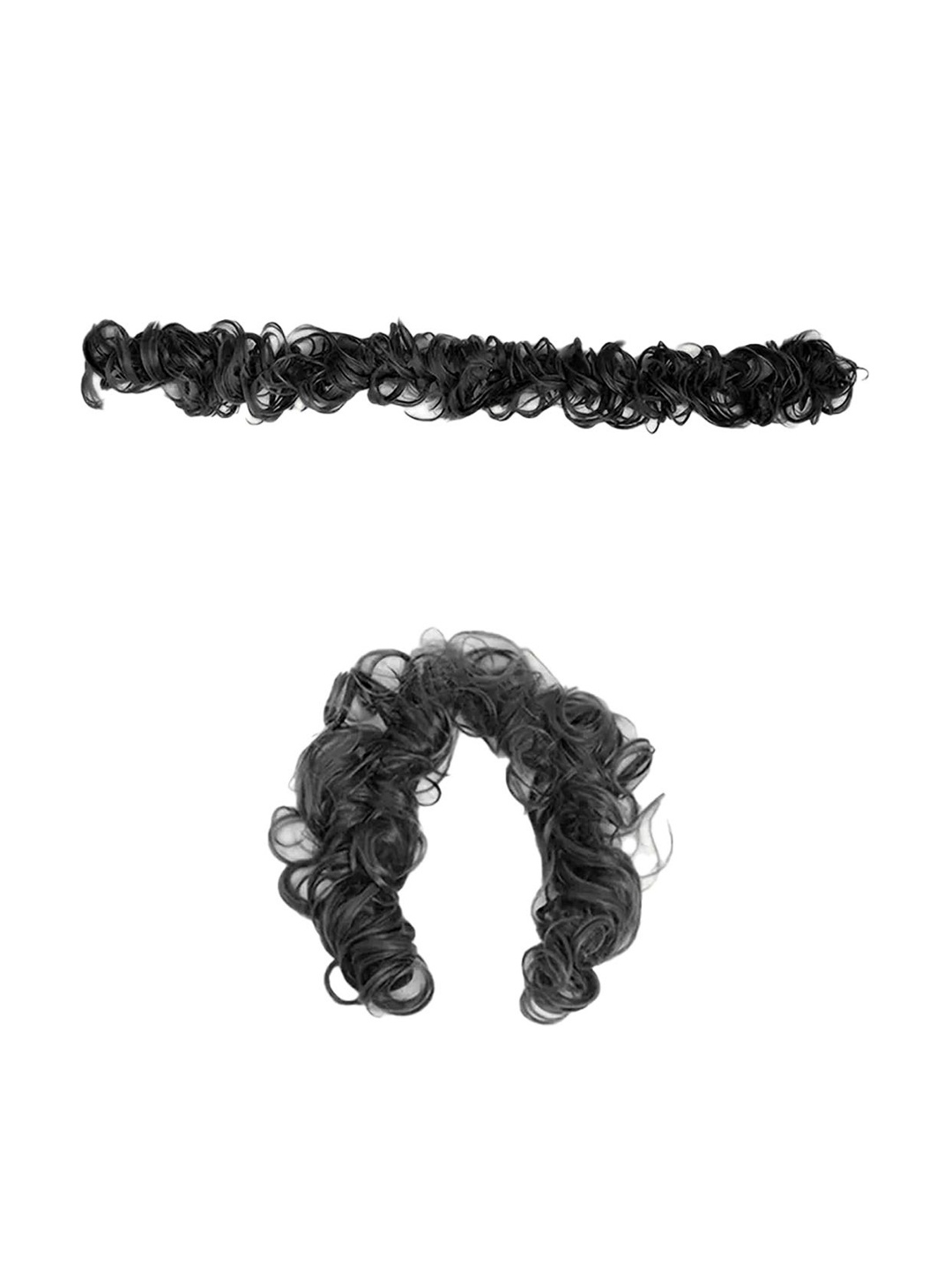 

VAGHBHATT Curly Halo Bun Hair Extension - Black - 27.5 Inch
