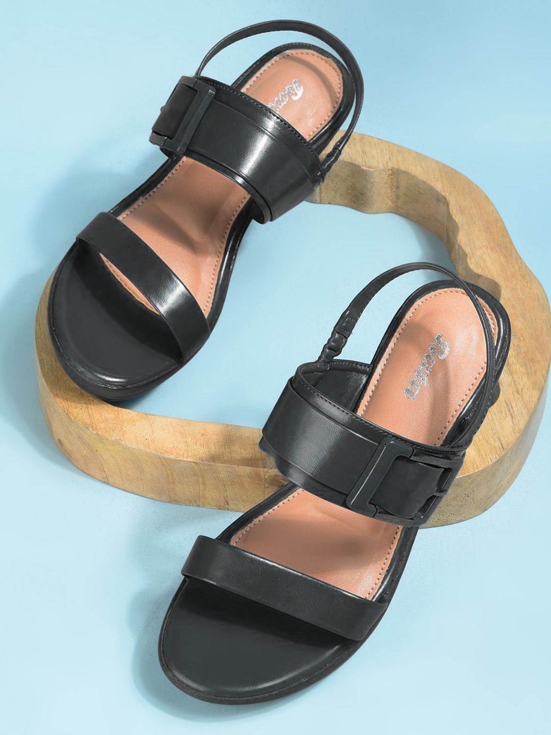 

Bata Women PU Open Toe Wedge Heeled Sandals, Teal