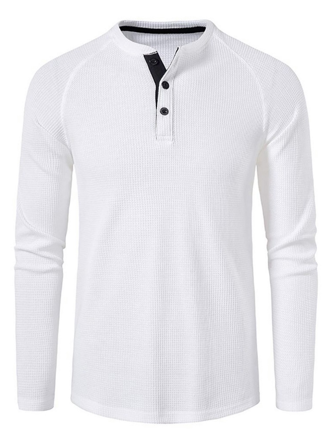 

StyleCast x Revolte Men Mandarin Collar T-shirt, White