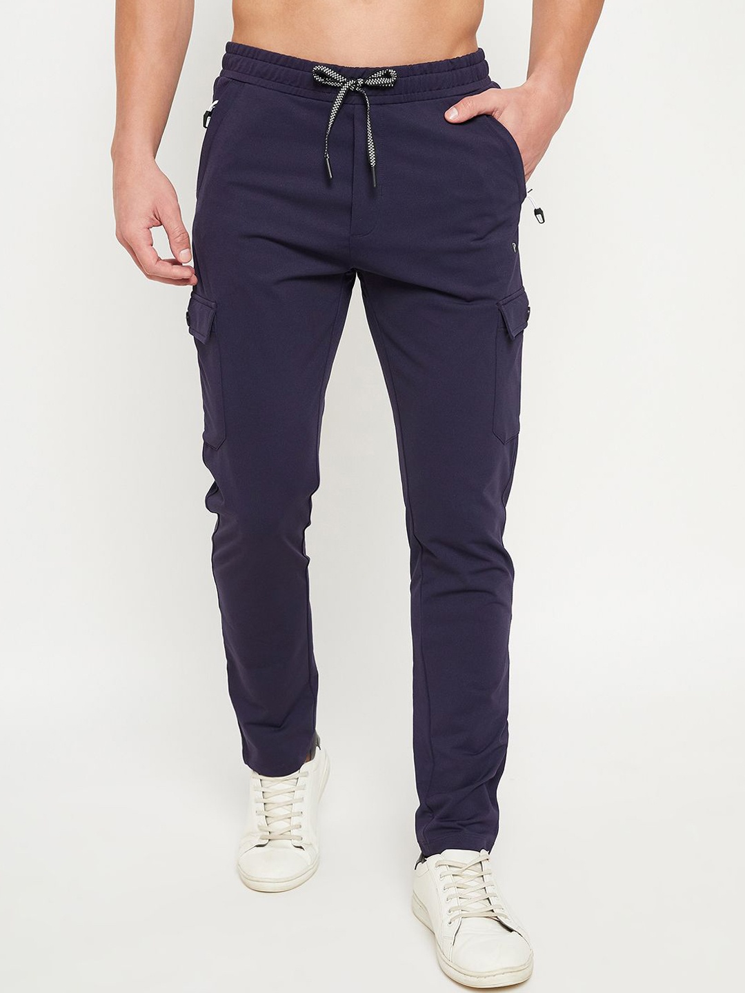 

Promount Cotton Mid-Rise Track Pants, Blue