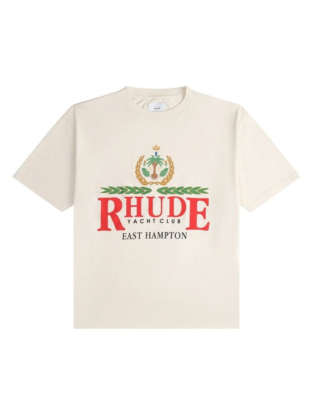 

Rhude Men East Hampton Crest Vtg White Tee