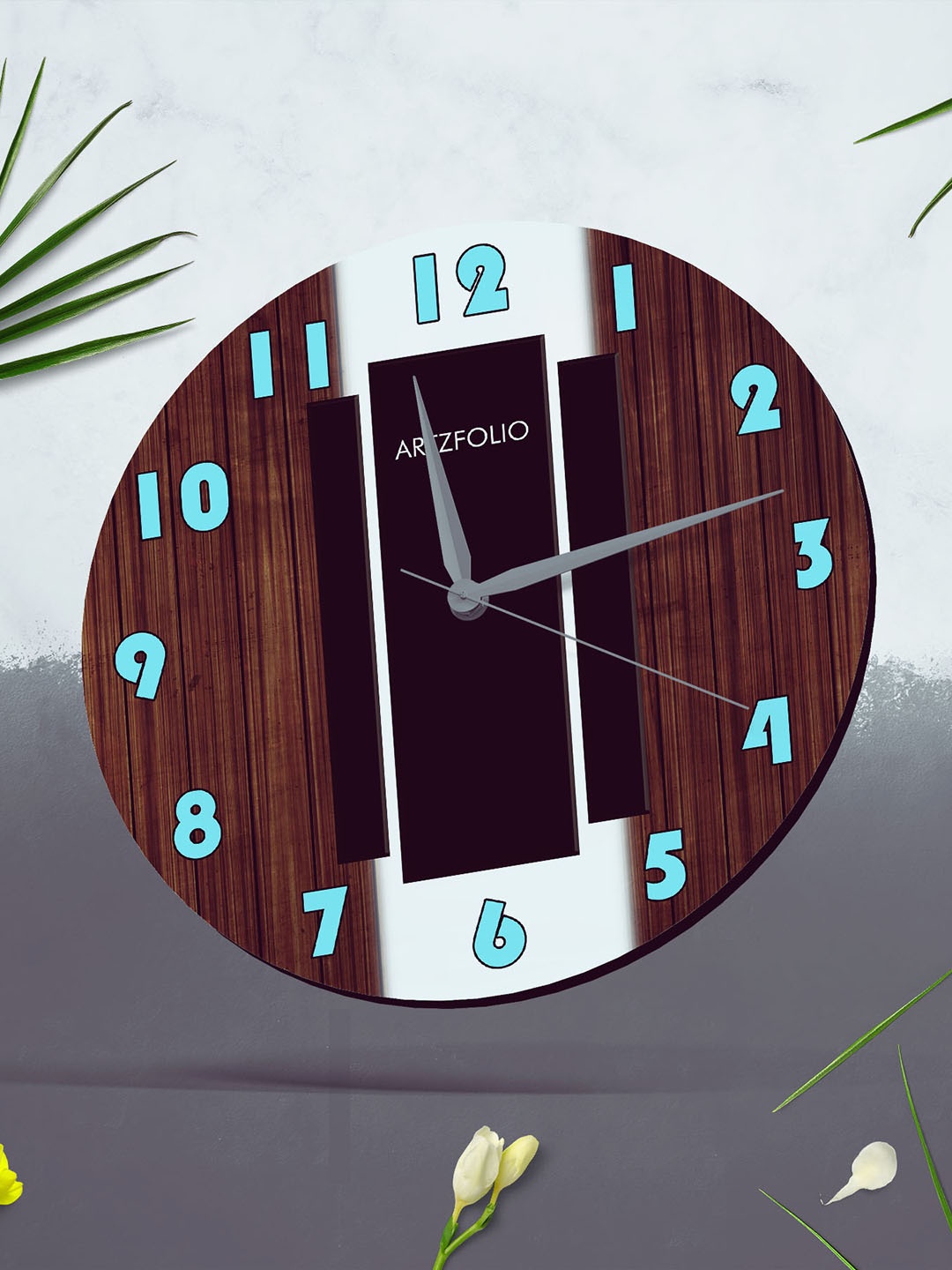 

ArtzFolio Multicoloured Printed Contemporary Wall Clock, Multi