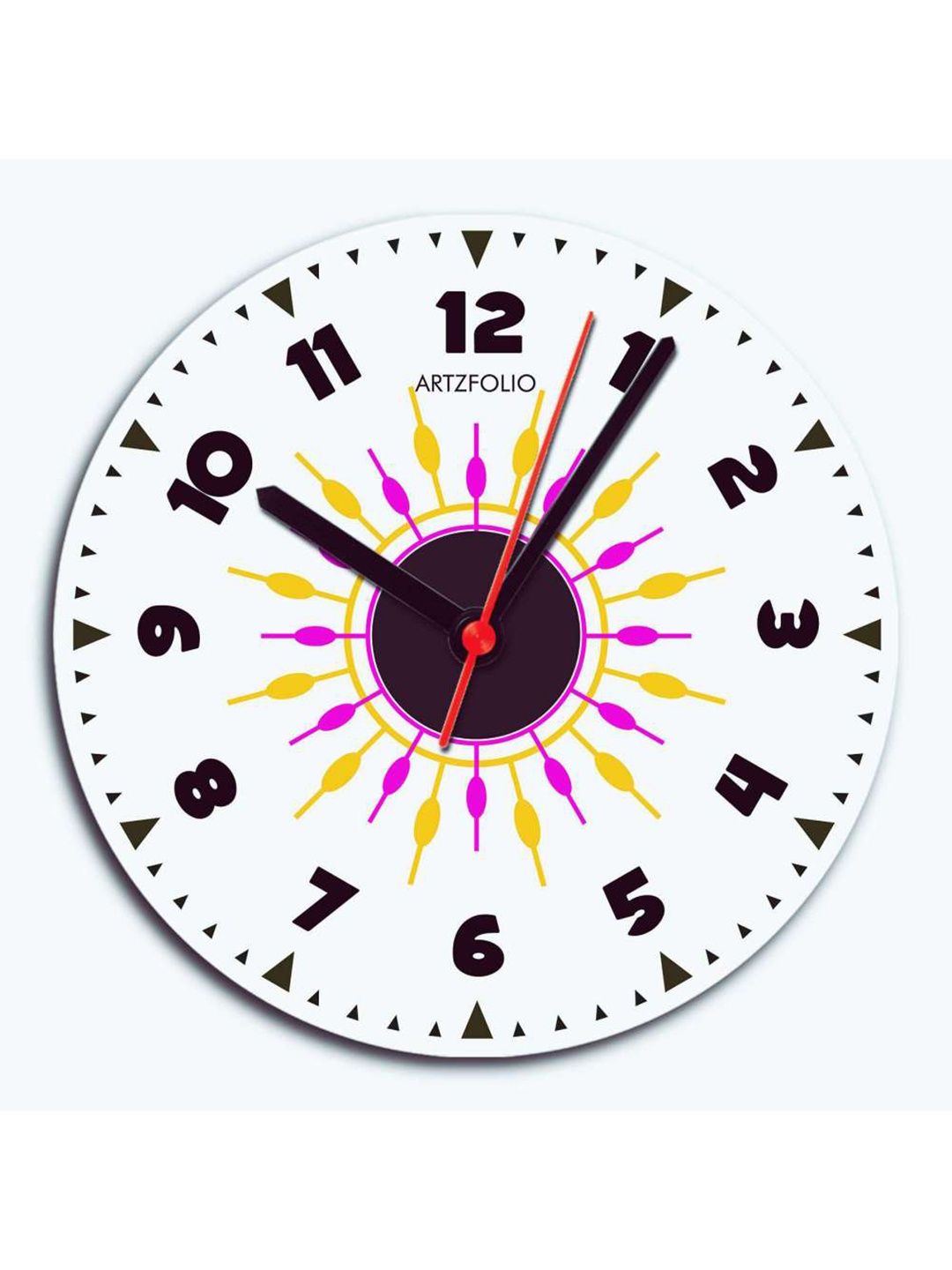 

ArtzFolio Multicoloured Printed Contemporary Wall Clock, Multi