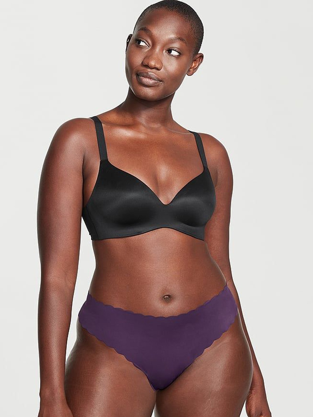 

Victoria's Secret Low-Rise Seamless Thong Brief 1119256502P0, Purple