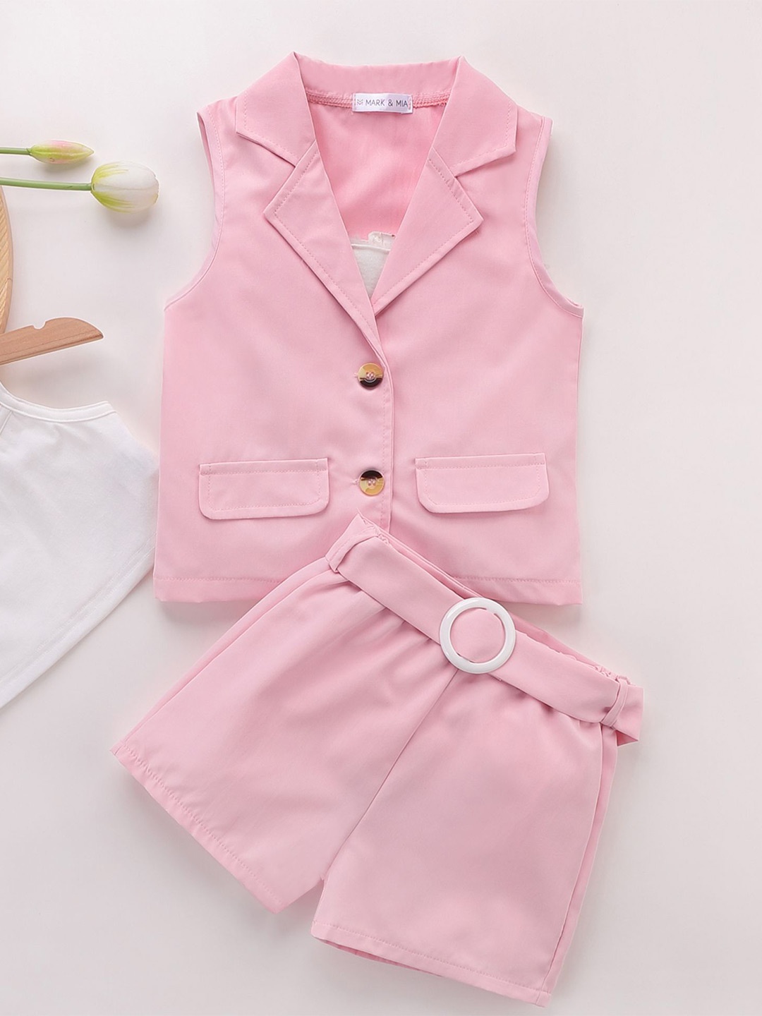 

Mark & Mia Girls Top with Shorts, Pink