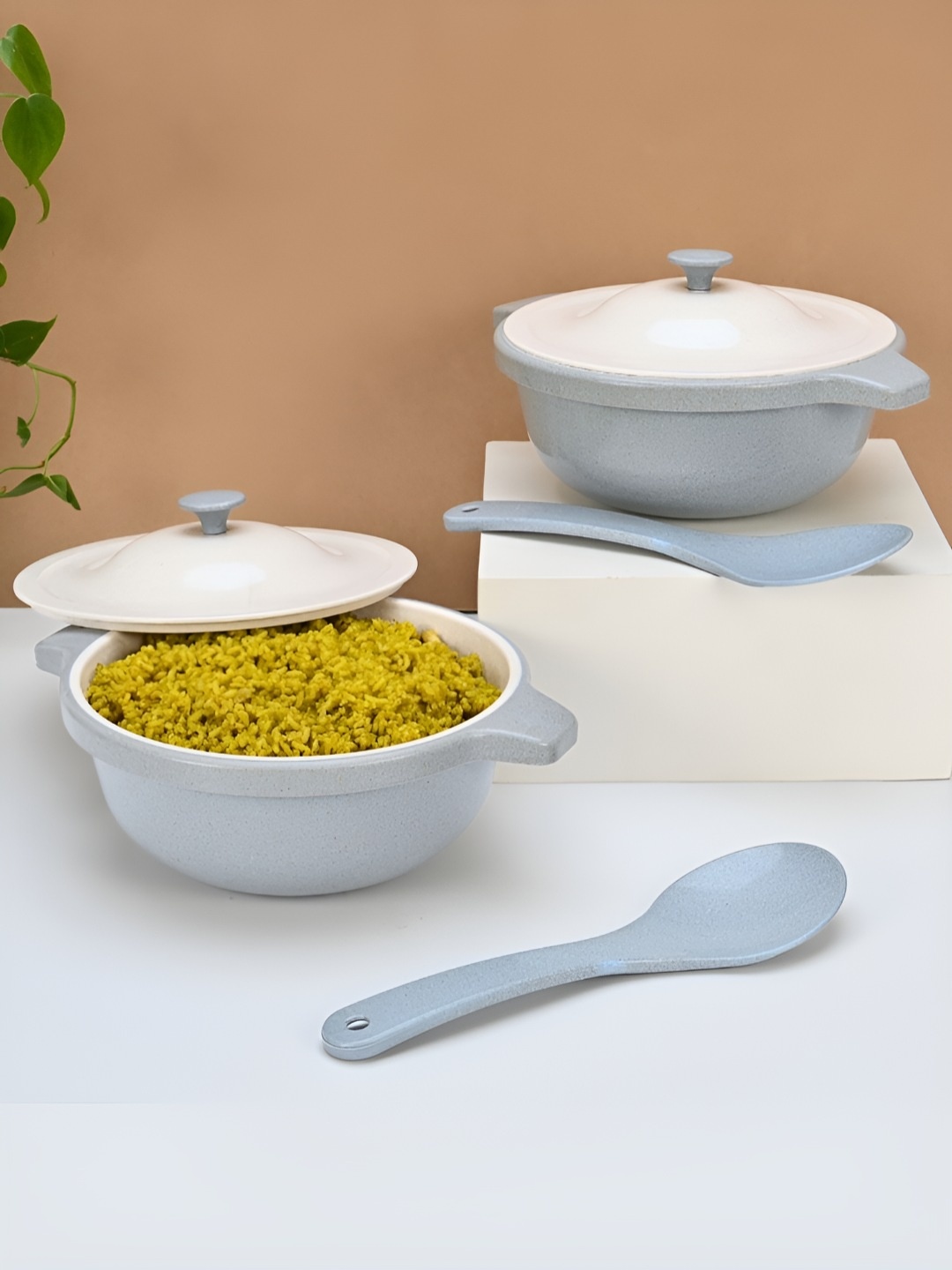 

eha Blue 2024 2 Pieces Microwave Safe Serving Bowl
