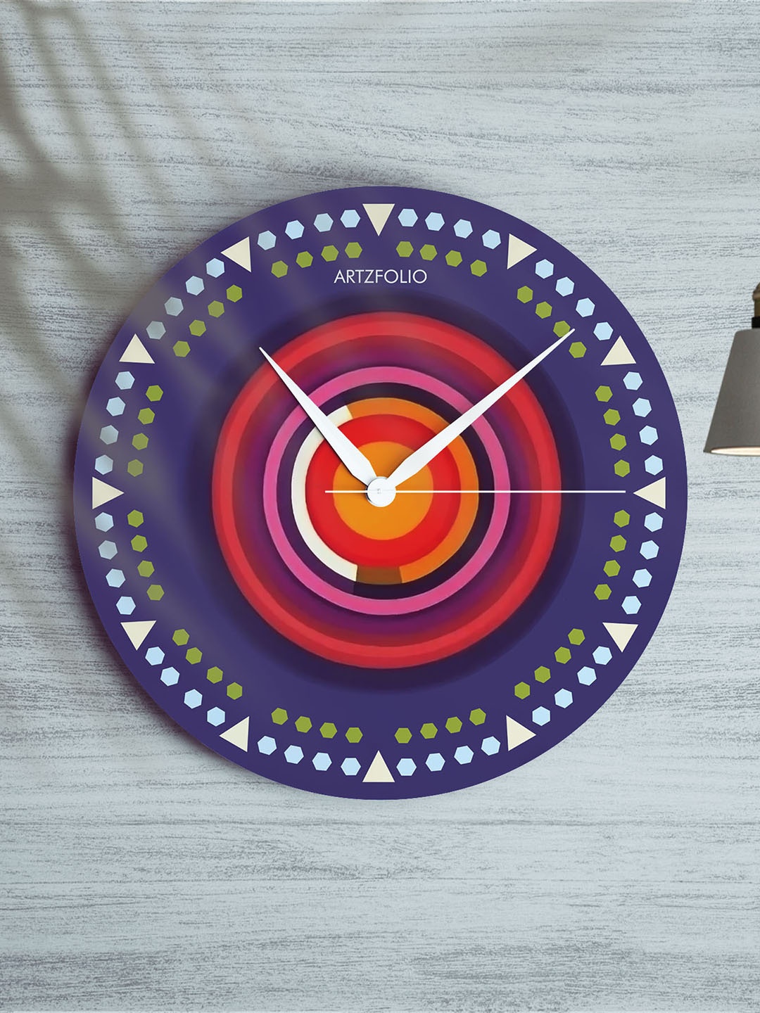 

ArtzFolio Multicoloured Printed Contemporary Wall Clock, Multi