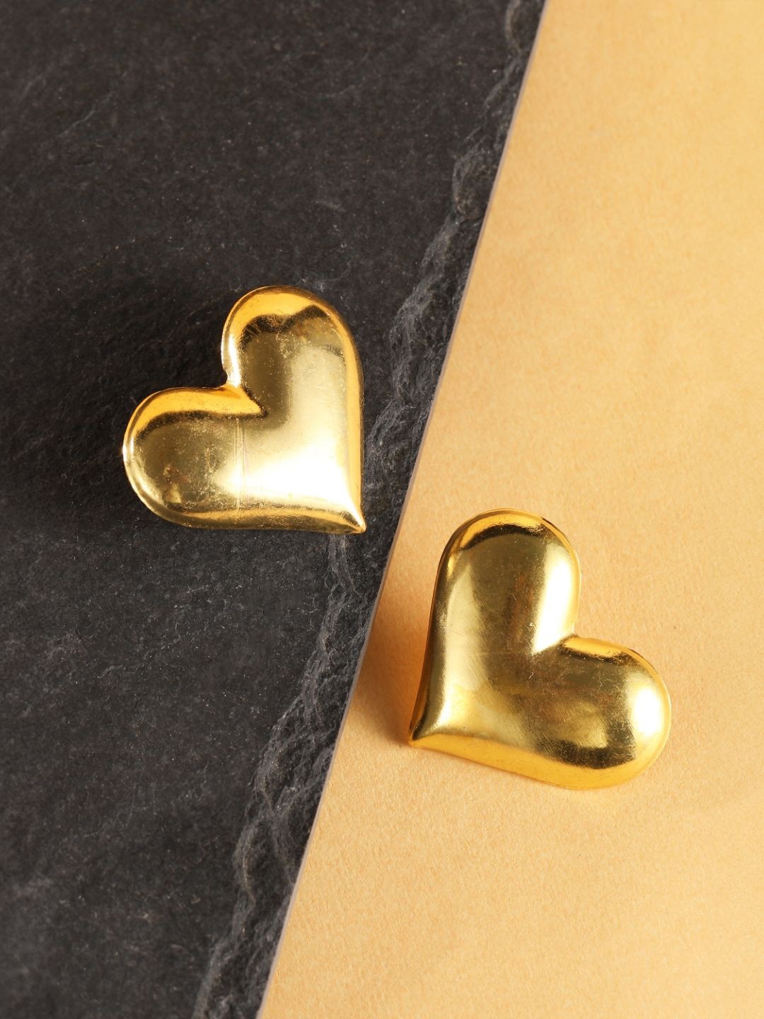 

KPOP Contemporary Studs Earrings, Gold