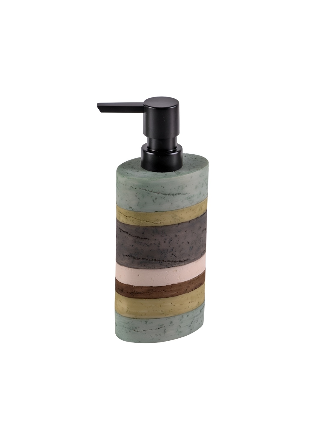 

Freelance Multicoloured Striped Polyresin Soap Dispenser, Multi