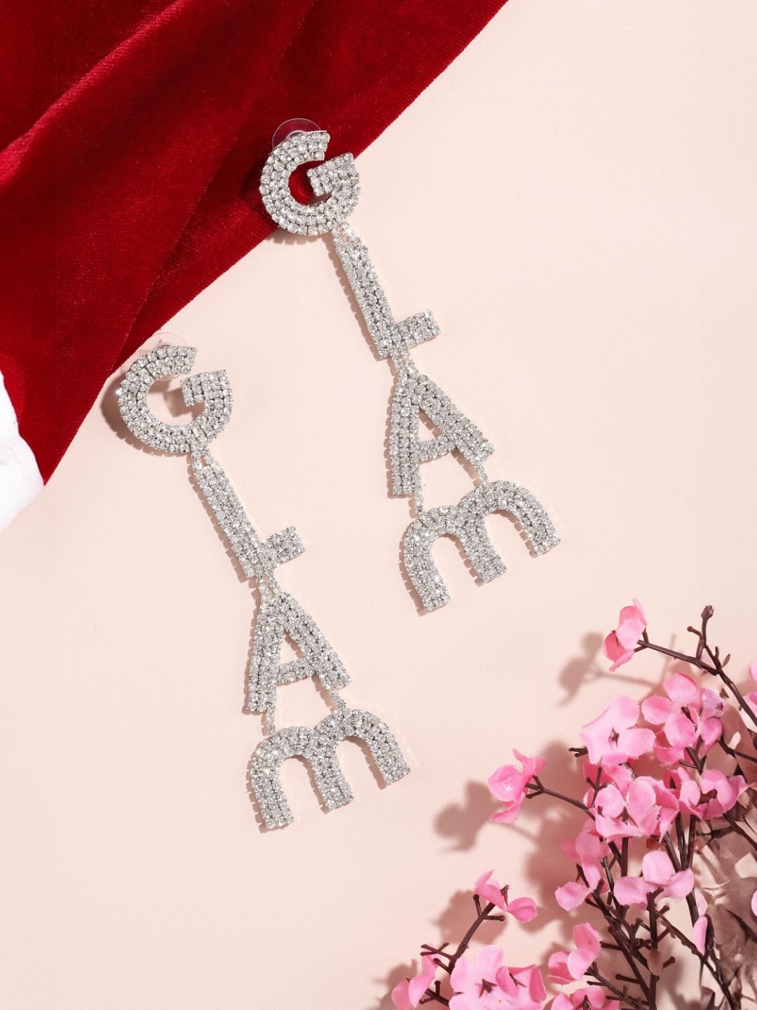 

KPOP Contemporary Drop Earrings, Silver