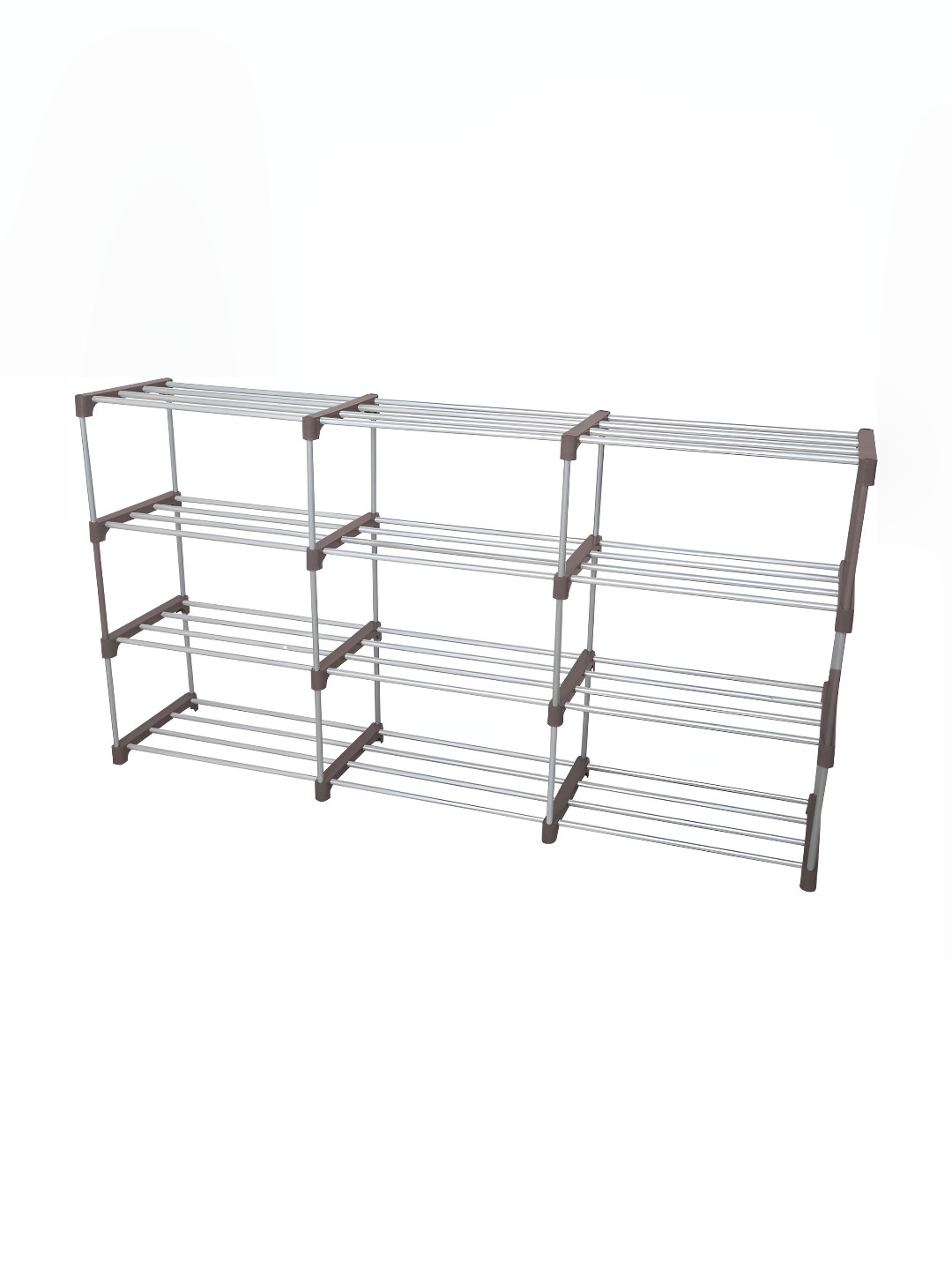

Decent Hut Brown 12-Tier Stainless Steel Shoe Rack
