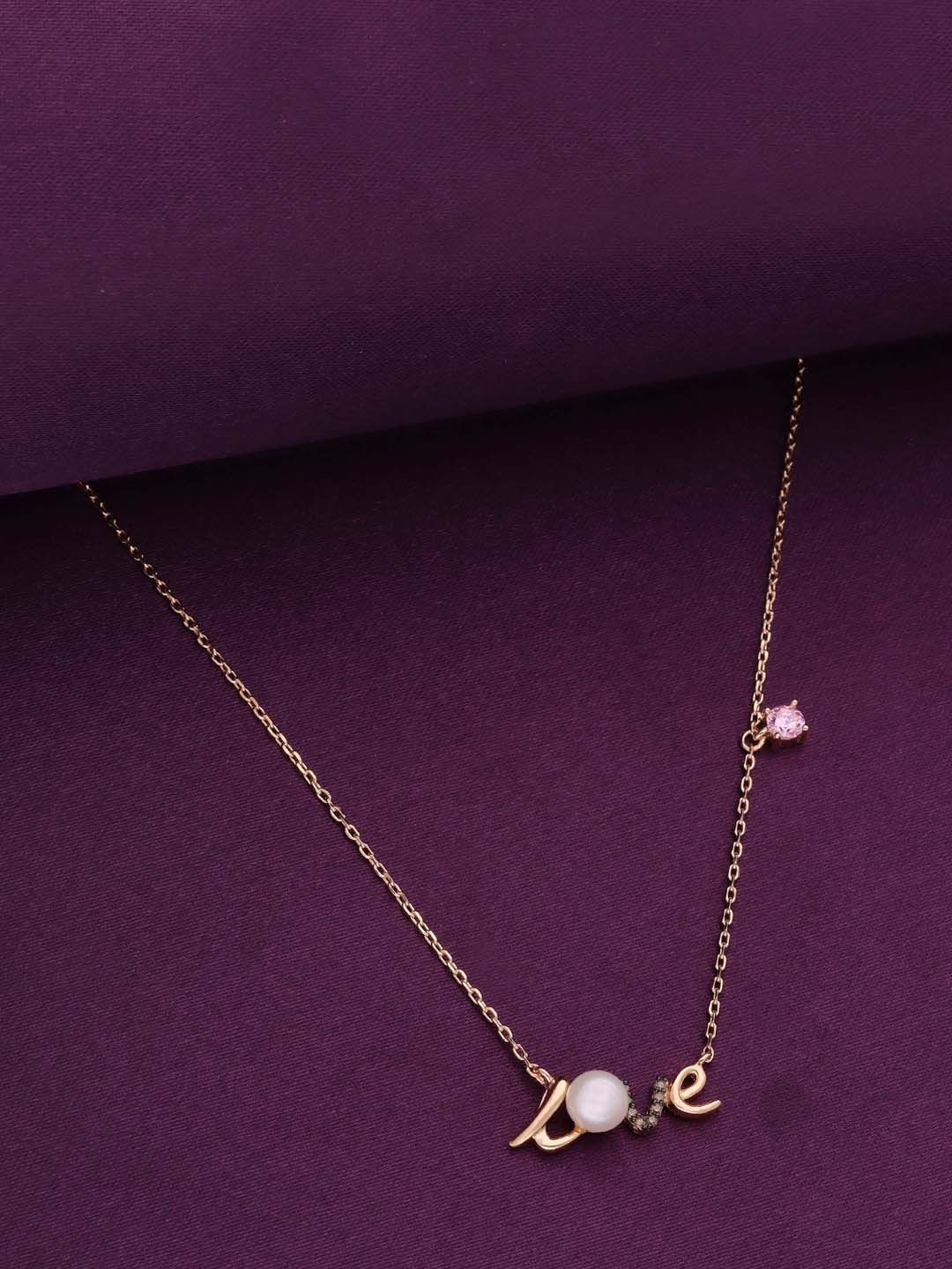 

KAI JEWEL Sterling Silver Rose Gold-Plated Necklace