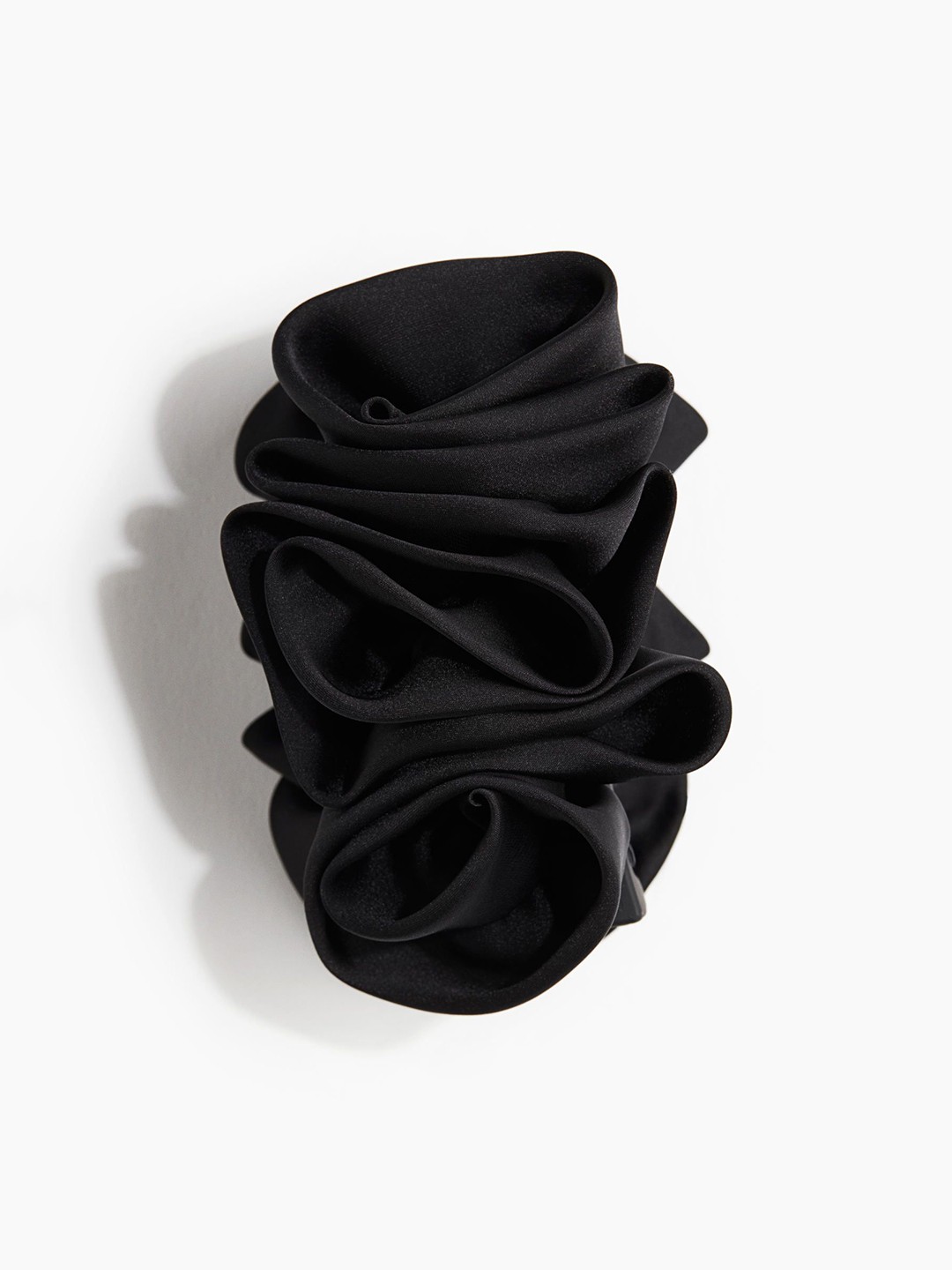 

H&M Satin-Covered Hair Claw, Black