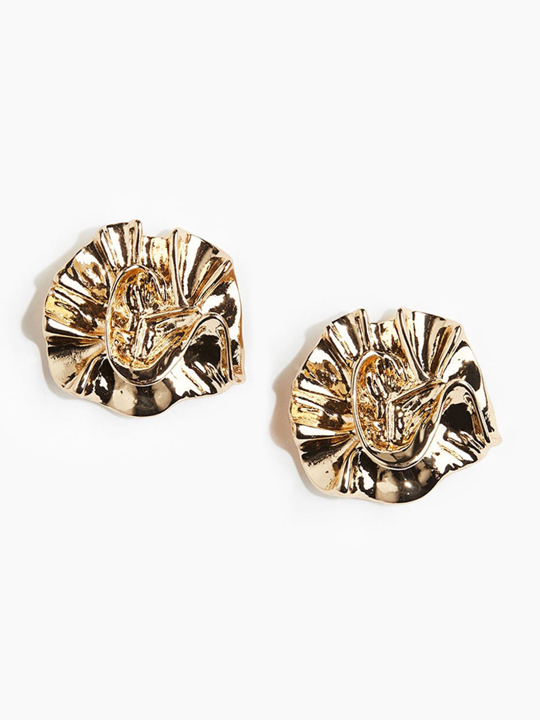 

H&M Flower Shaped Earrings, Gold