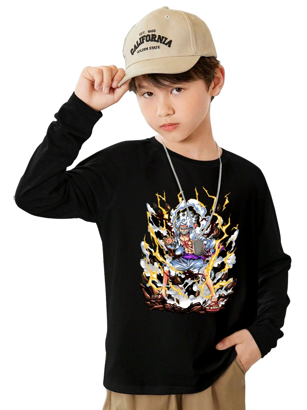 

BAESD Boys Printed T-shirt, Black