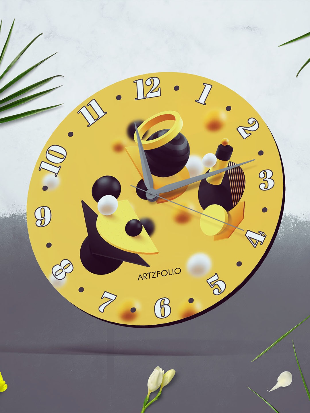 

ArtzFolio Multicoloured Printed Contemporary Wall Clock, Multi