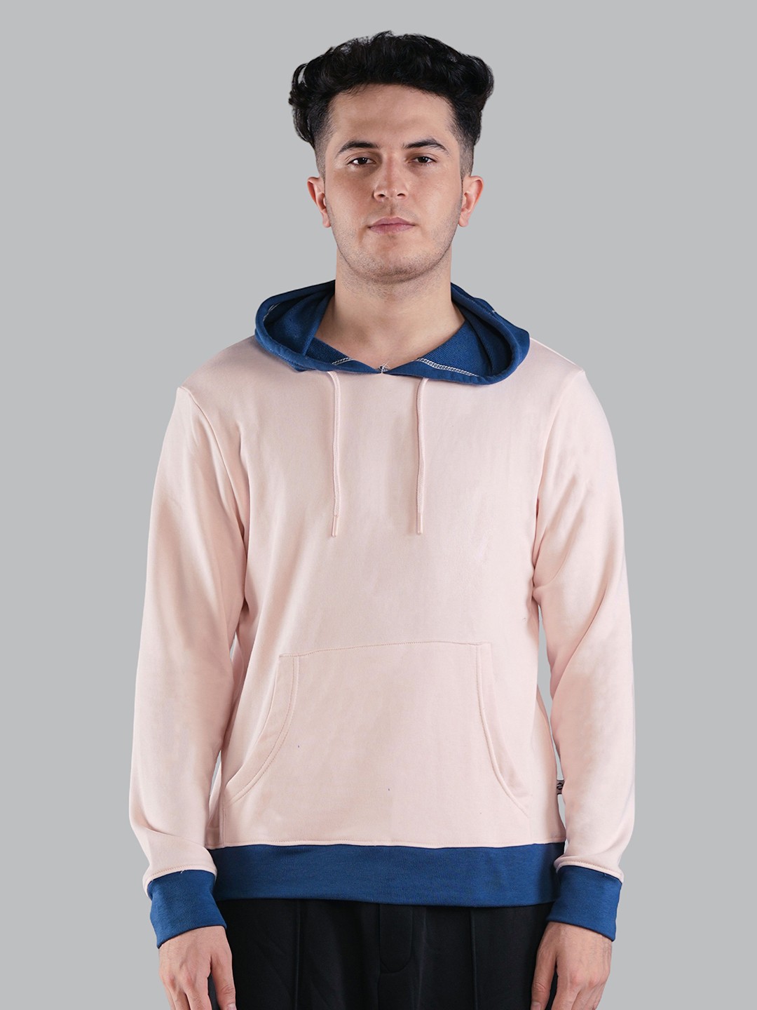 

Nimble Men Hooded Sweatshirt, Peach