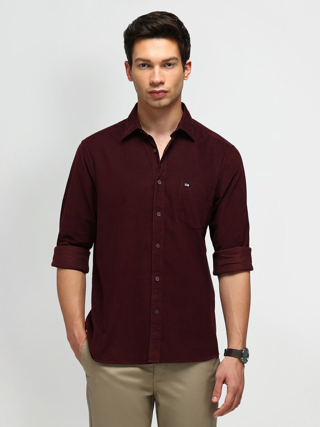 

Arrow Sport Men Tailored Fit Opaque Casual Shirt, Purple