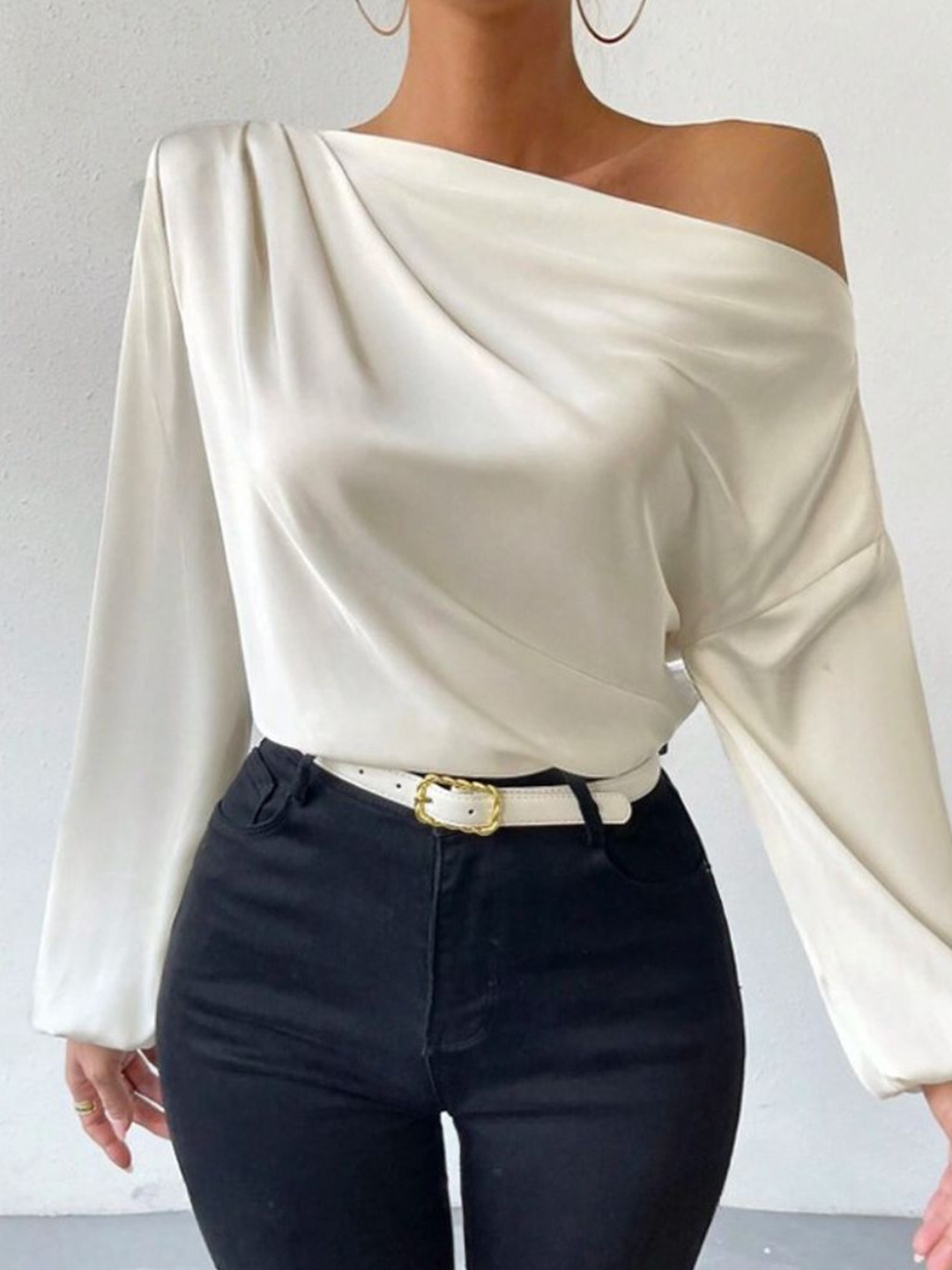 

StyleCast One Shoulder Top, White