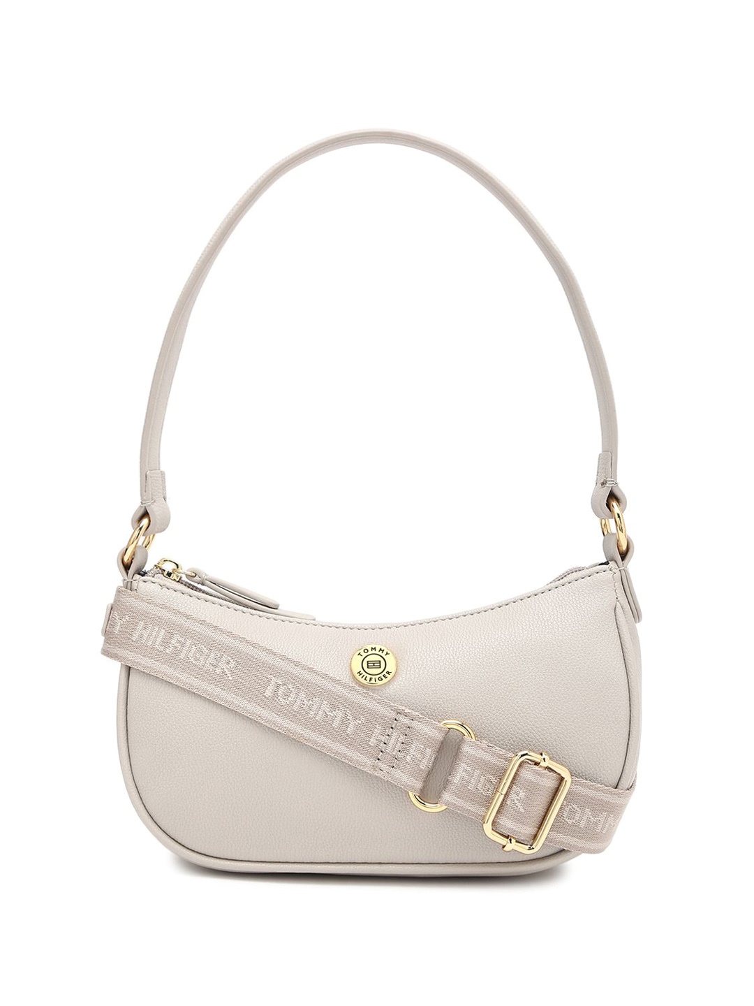 

Tommy Hilfiger PU Half Moon Sling Bag with Tasselled, Brown