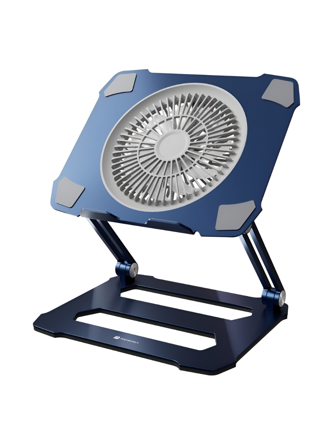 

Portronics My Buddy K10 Portable Laptop Stand With Adjustable Height & Fan, Grey