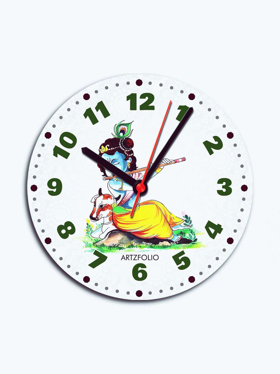 

ArtzFolio Multicoloured Printed Contemporary Wall Clock, Multi