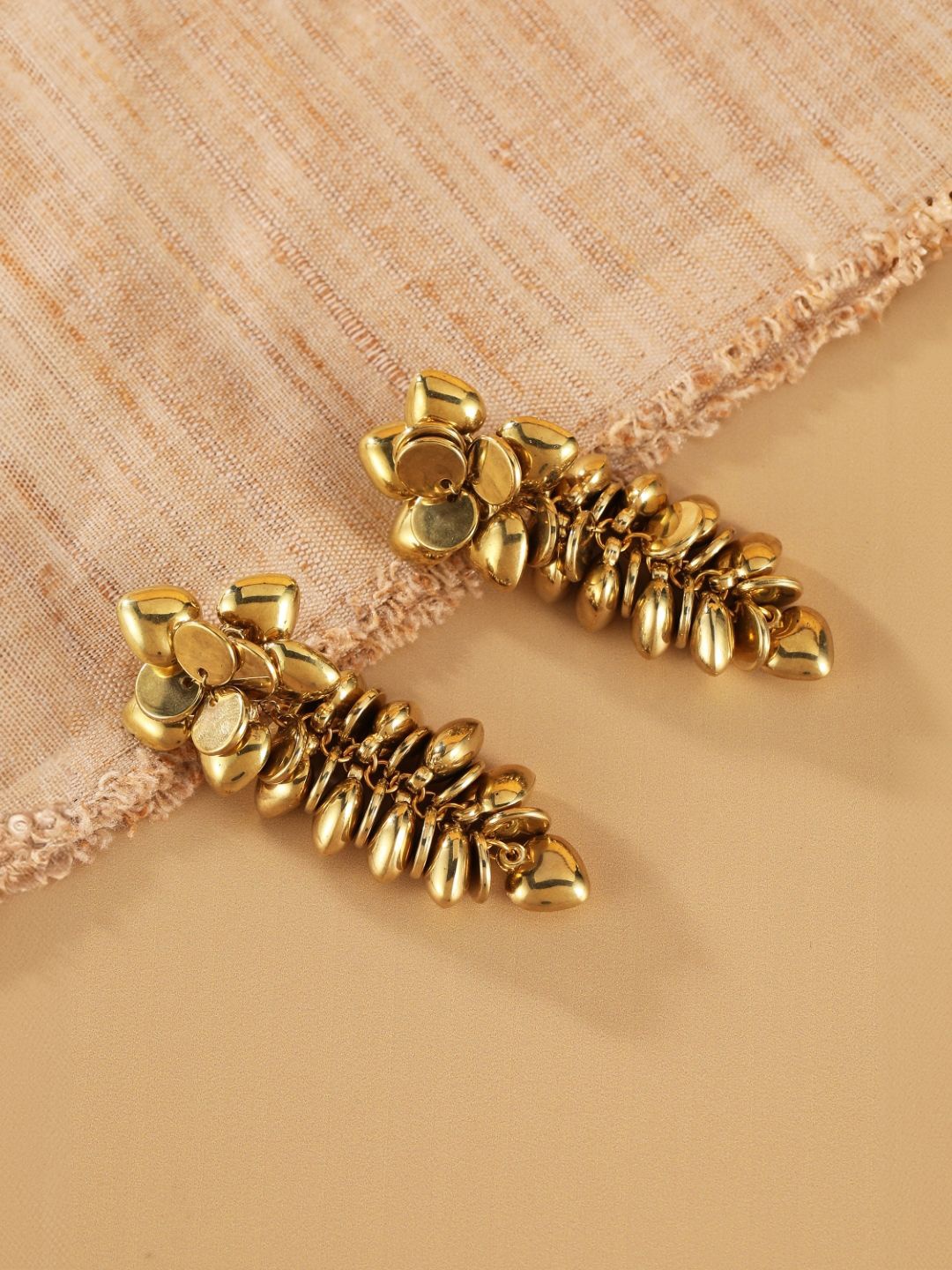 

KPOP Contemporary Drop Earrings, Gold