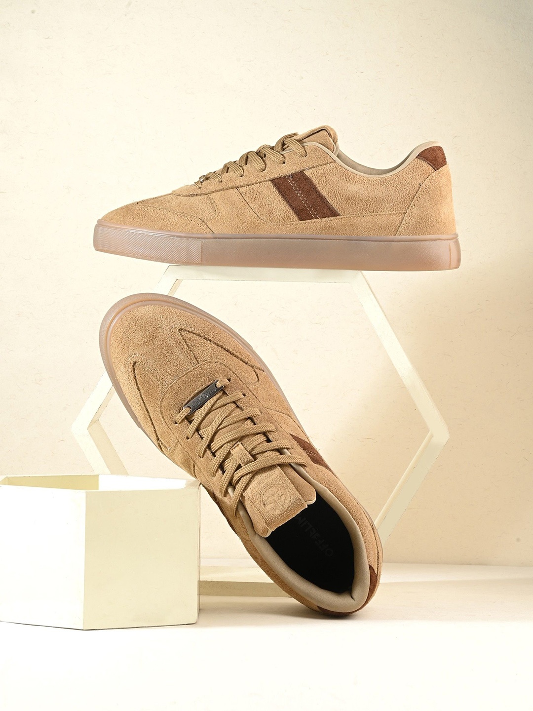 

OFF LIMITS Men Suede Genuine Leather Sneaker, Tan