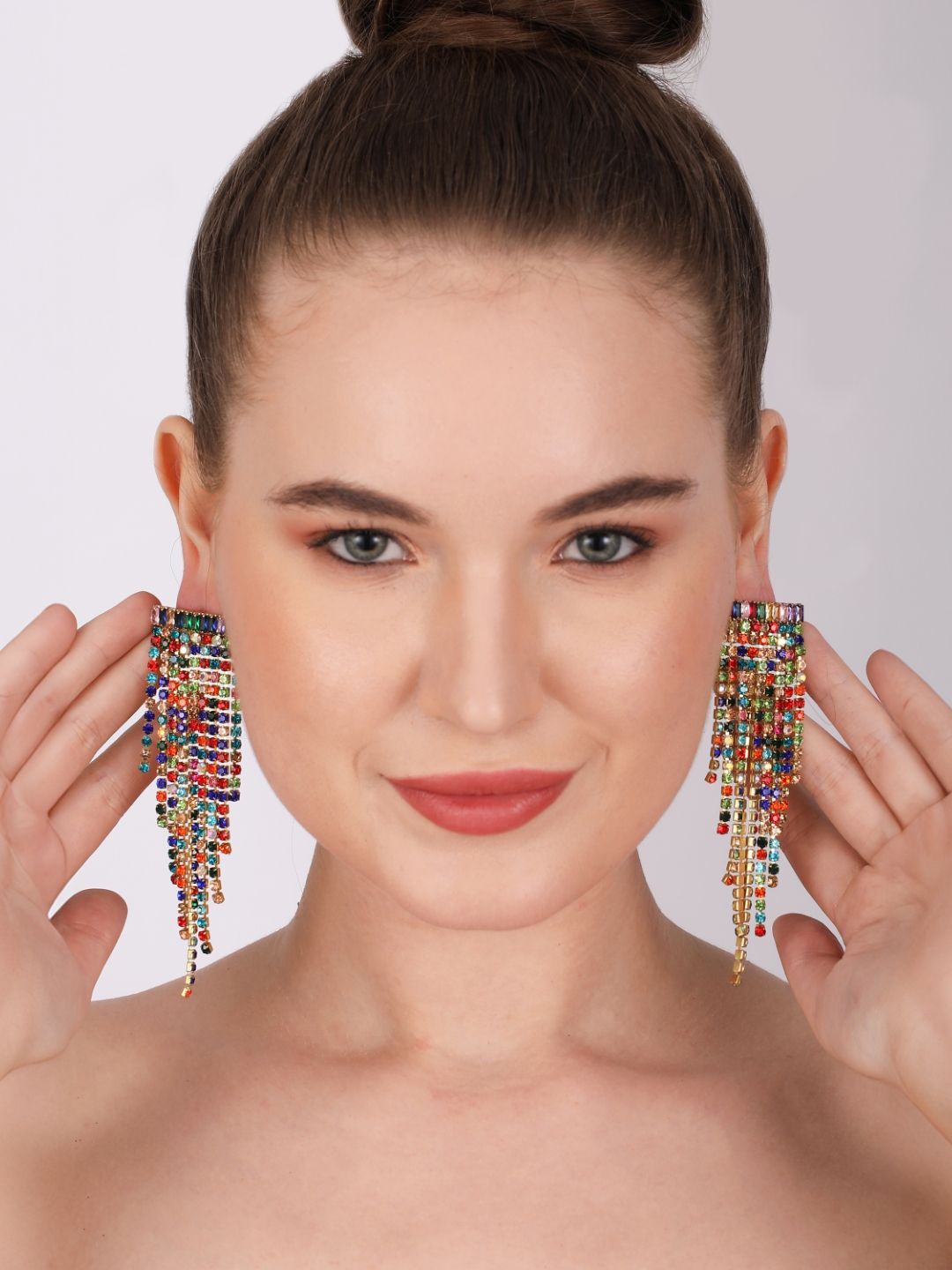 

KPOP Contemporary Drop Earrings, Gold