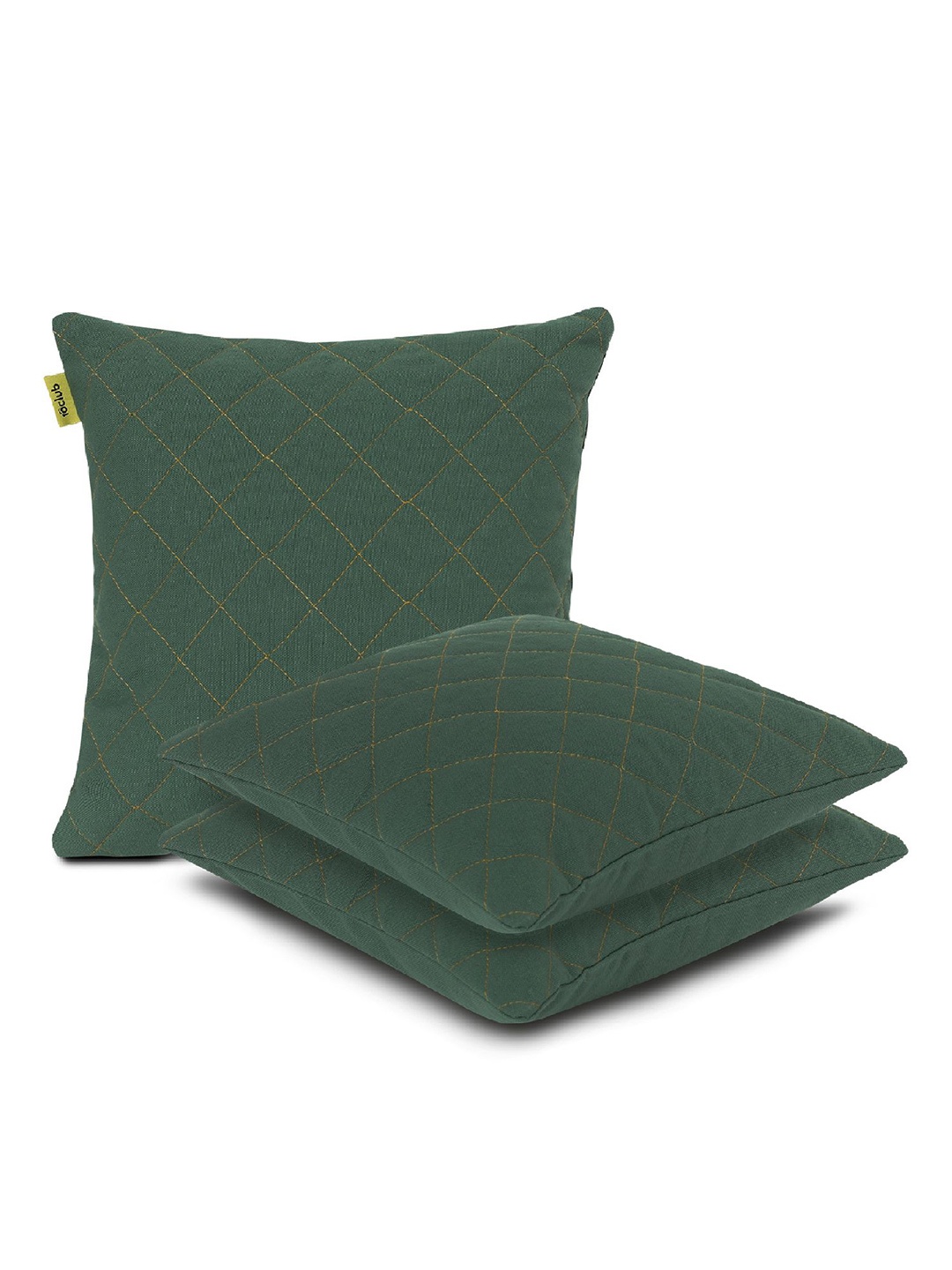 

10Club 3pc Cushion Cover, Green