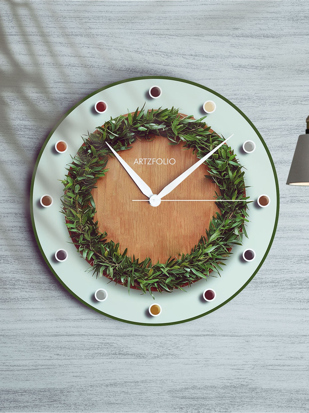 

ArtzFolio Multicoloured Printed Contemporary Wall Clock, Multi