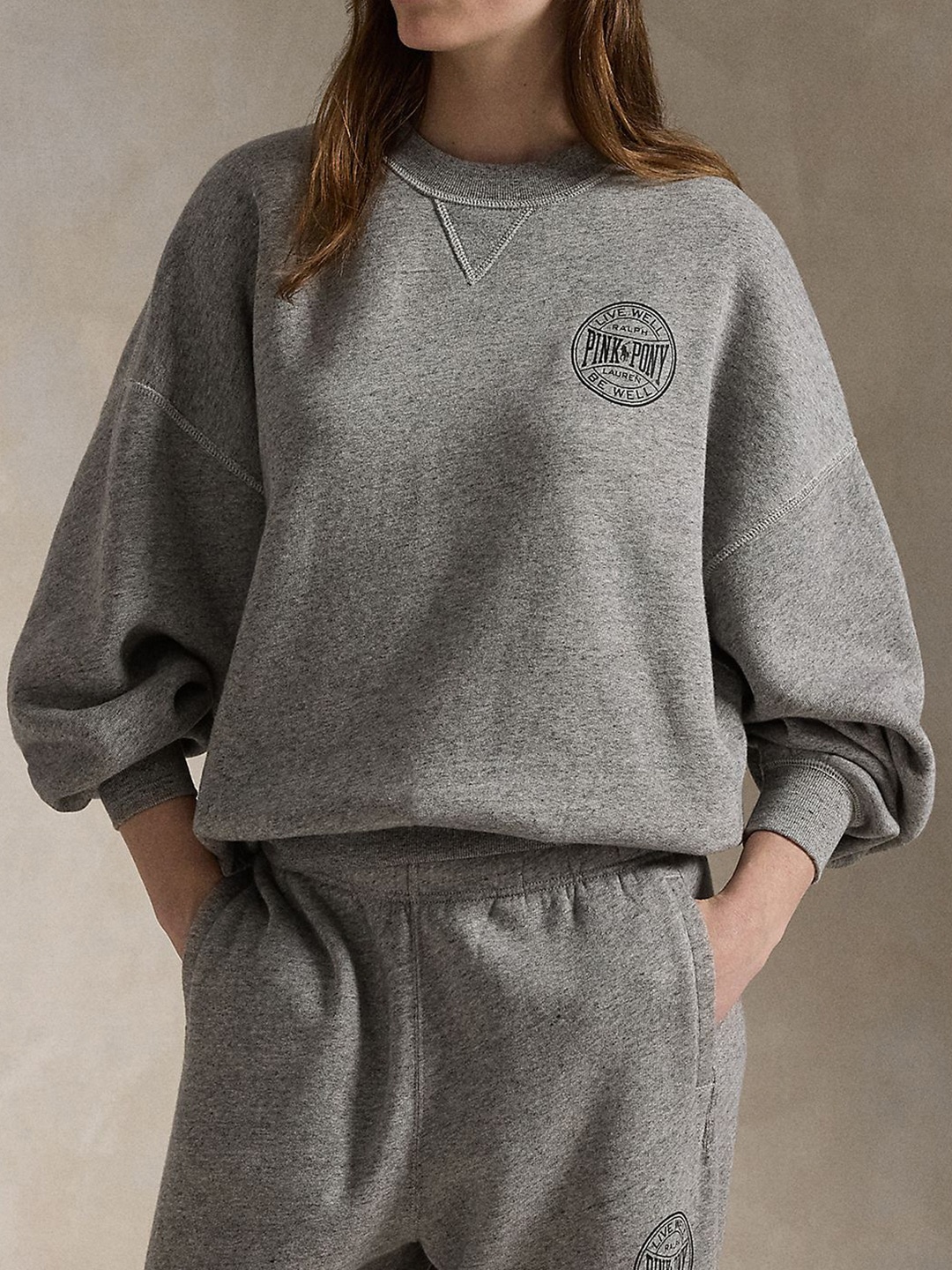 

Polo Ralph Lauren Printed Crewneck Sweatshirt, Grey