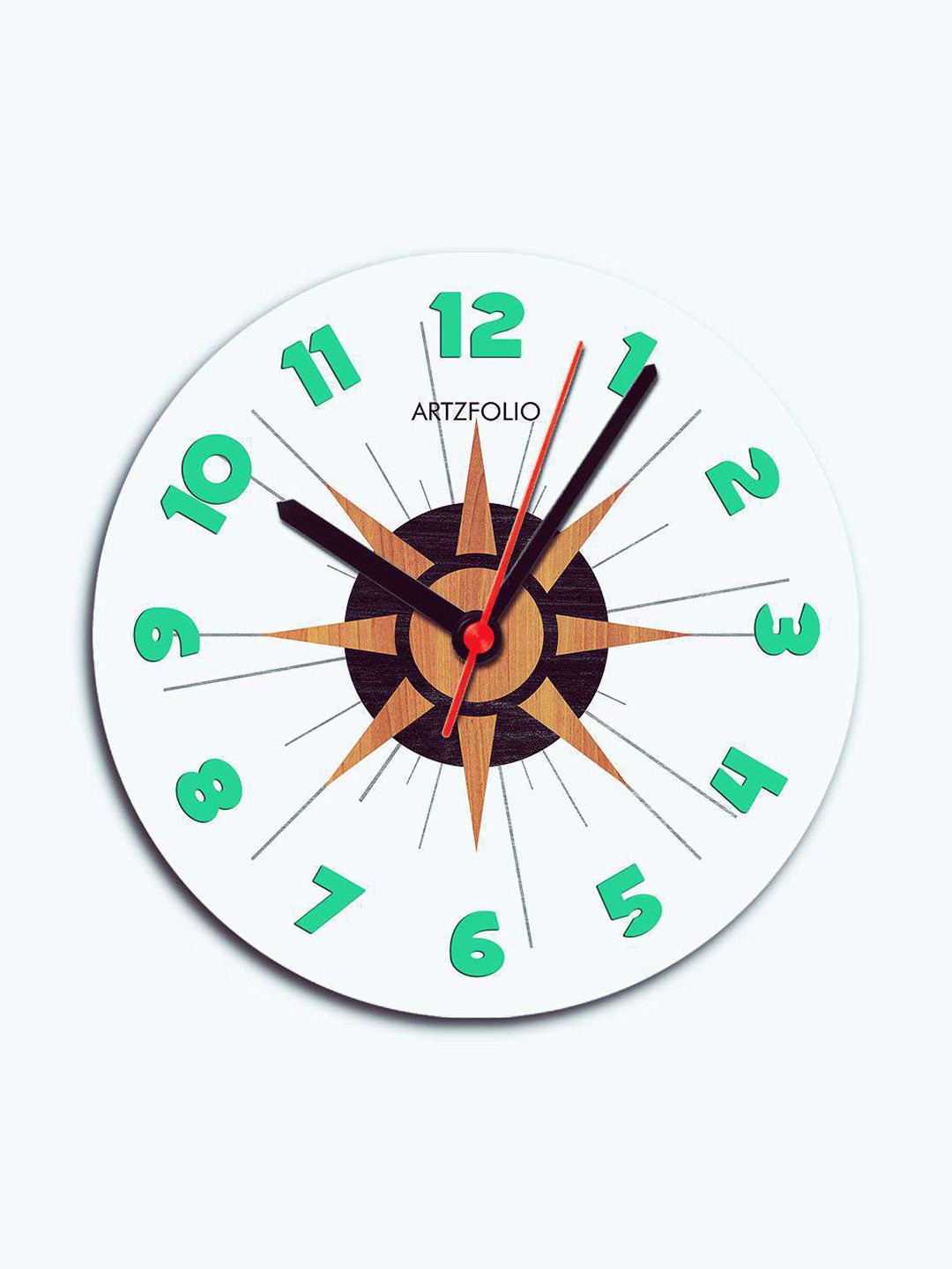 

ArtzFolio Multicoloured Printed Contemporary Wall Clock, Multi